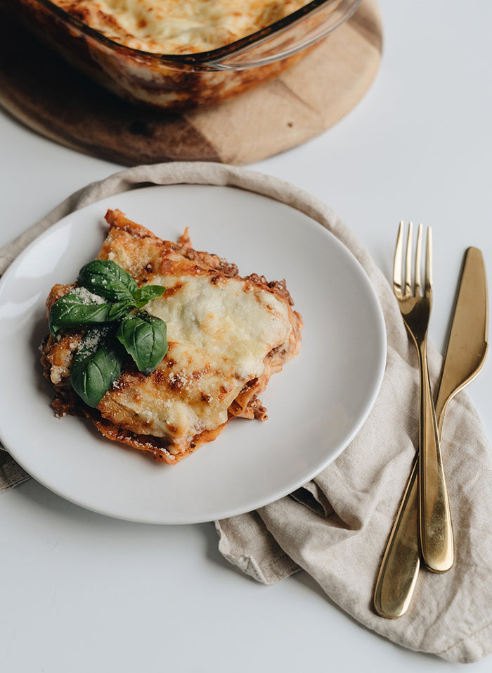 Lasagne au confit de canard