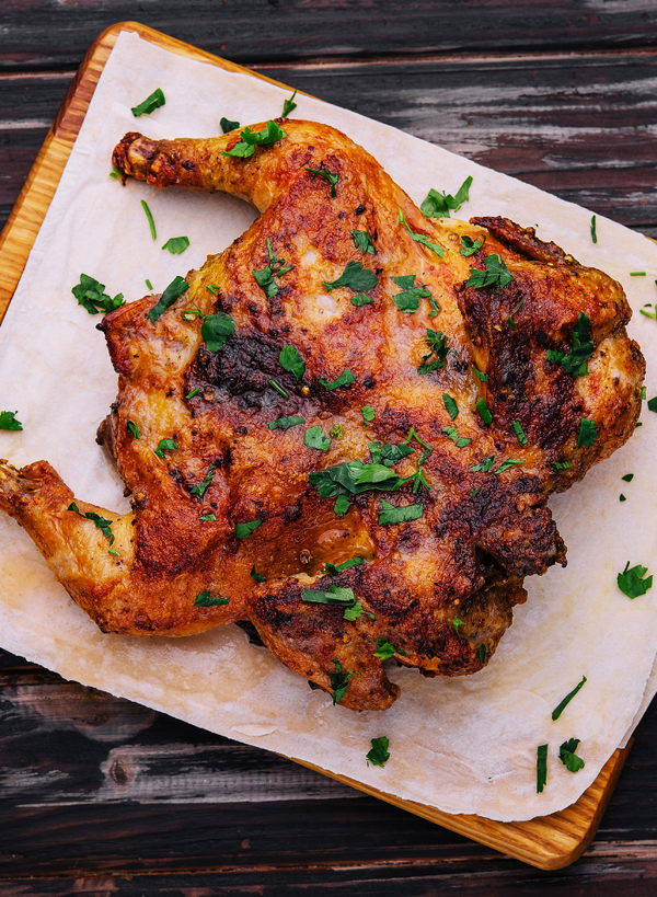 Poulet crapaudine aux fines herbes & chipotle
