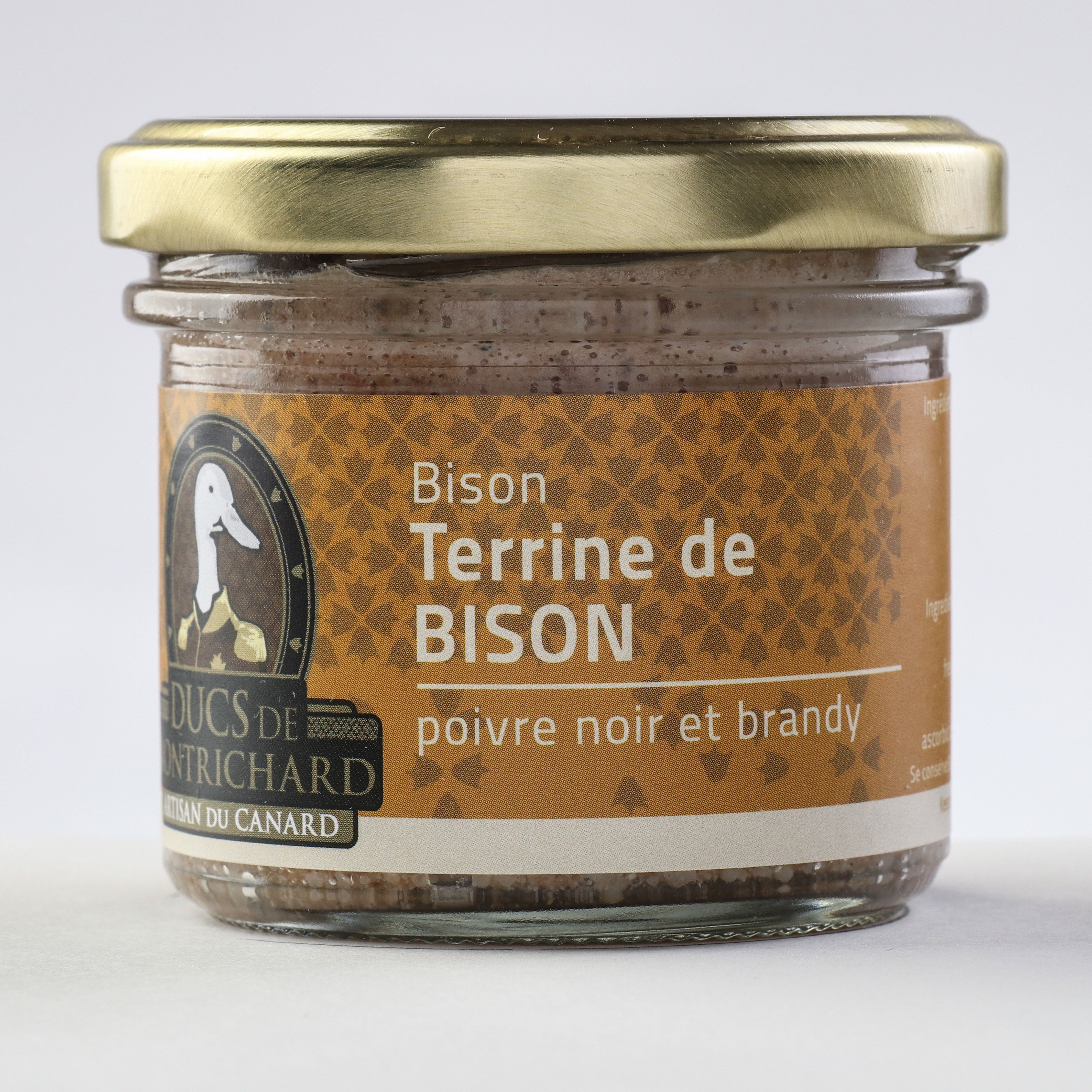 Terrine de bison poivre noir brandy - Ducs de Montrichard